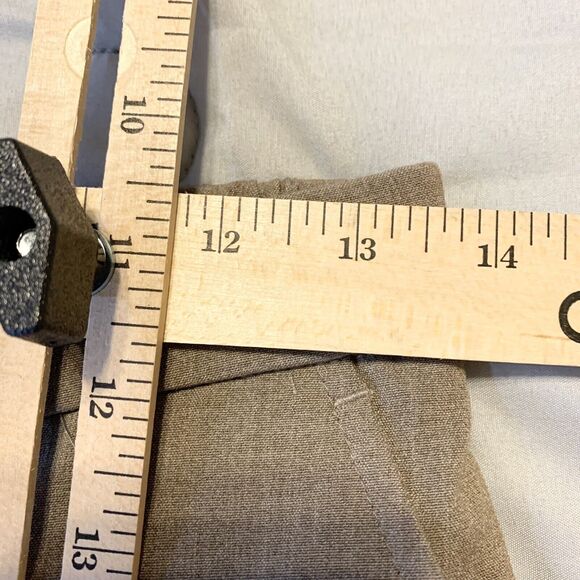 Kim Rogers Petite Neutral Beige Dress Pants 6P Short Women Elastic Waist Pockets - Picture 8 of 12